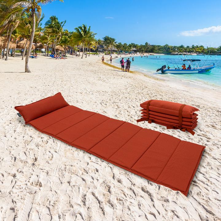 Produktbild Natura Punto Strandmatte mit Kissen (68 x 180 cm)