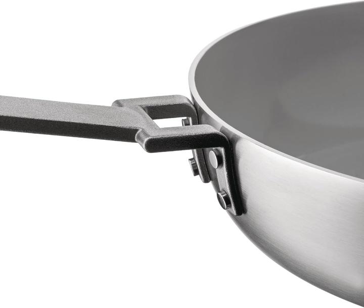Actual product image Alessi Poêle à frire argentée (Frying pan, Aluminium, Steel, 28 x 7.50 cm)