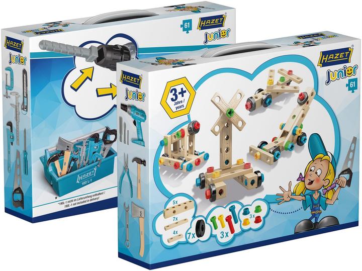 Produktbild HAZET Kinderspielzeug Werkzeugsatz JUNIORTOOL1 ∙ Anzahl Werkzeuge: 61