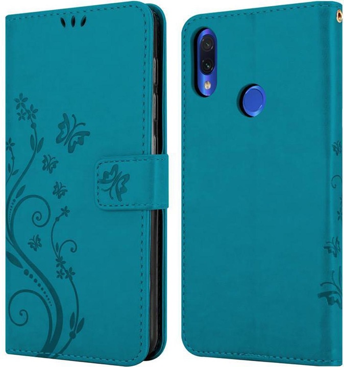 Actual product image Cadorabo Flower Book cover (Xiaomi Redmi Note 7)