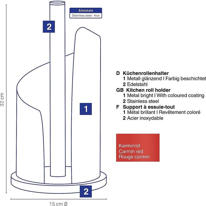 Image du produit Kela Support à essuie-tout Stella