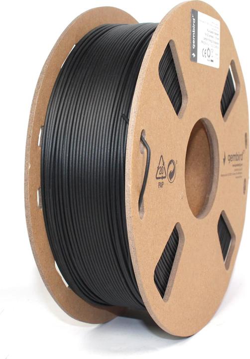 Produktbild Gembird PLA Filament Carbon 1.75 mm 0.8 kg 3DP-PLA1.75-02-CARBON (PLA, 1.75 mm, 800 g)