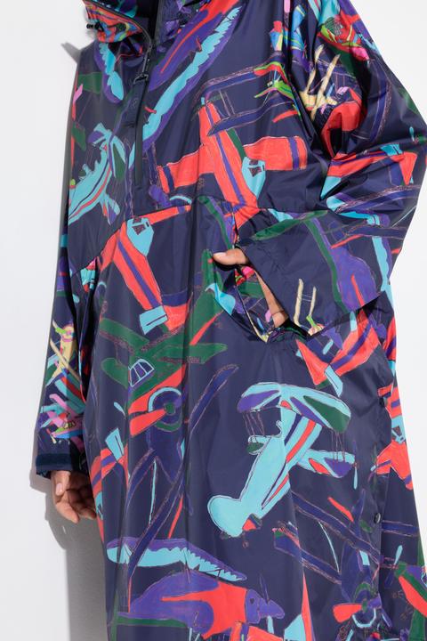 Image du produit Laurasøn Cape de pluie fonctionnelle à capuche, unisexe, motifs (Taille unique)