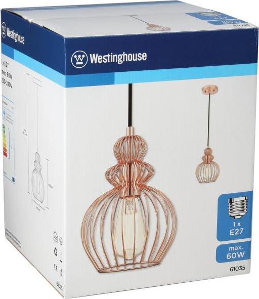Produktbild Westinghouse Pendelleuchte Käfig Kupfer mit 1 Lampe (E27)