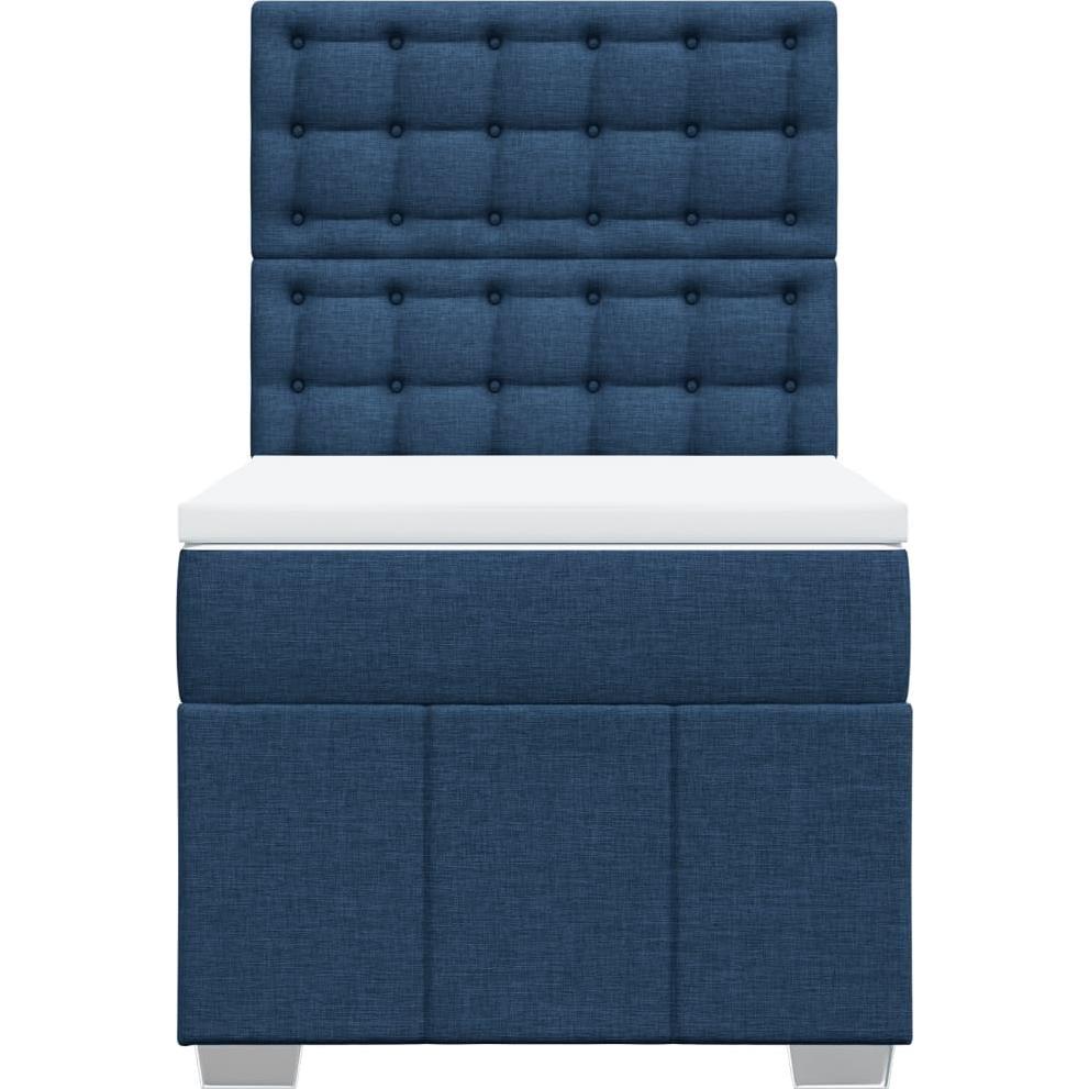 Thumbnail - VidaXL, Bett, Bo x springbett mit Matratze 90 x 200 cm Stoff (90 x 200 cm)