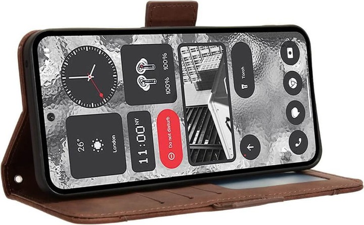 Produktbild Cover-Discount Nothing Phone (2) - Etui mit vielen Kartenfächer braun (Nothing Phone (2))