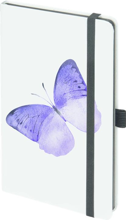 Biella Notizbuch KompagnonWhiteTrend 584533.74 Butterfly,gepunkt. 12.5x19.5cm (12.5 x 19.5 cm, Gepunktet, Harter Einband)