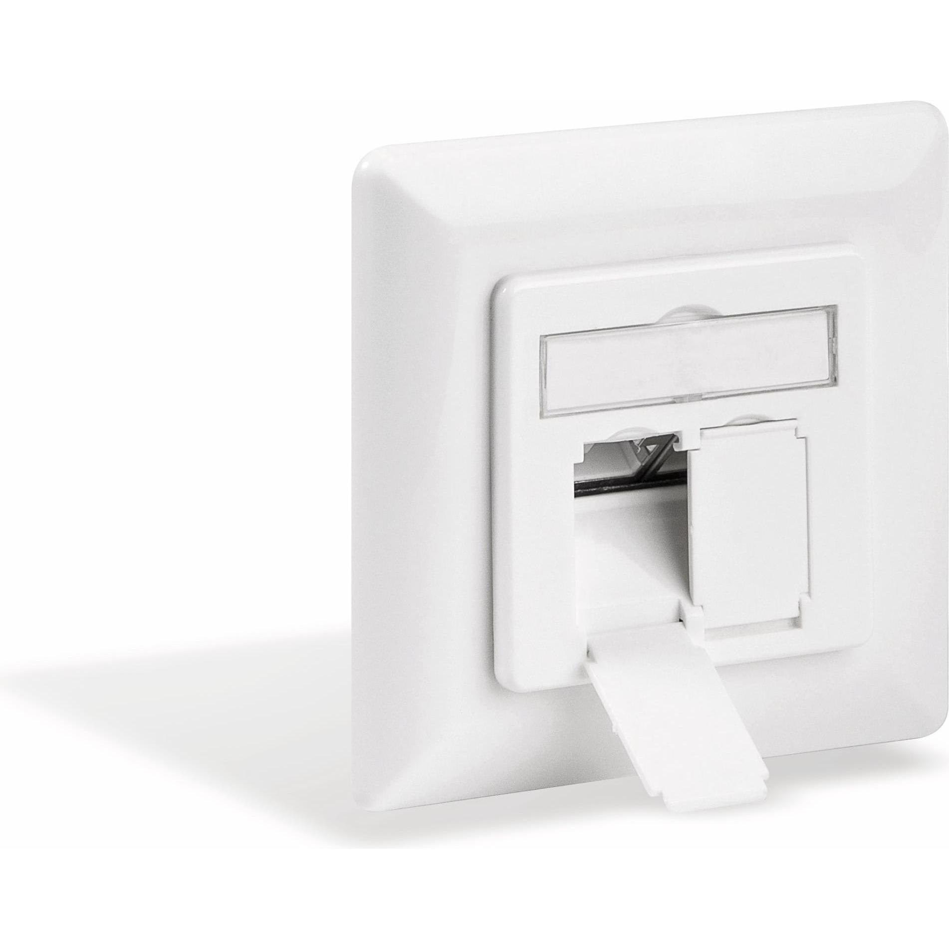 Goobay, Steckdose, CAT 6a Unterputzdose UP 2x RJ45 Netzwerkdose geschirmt