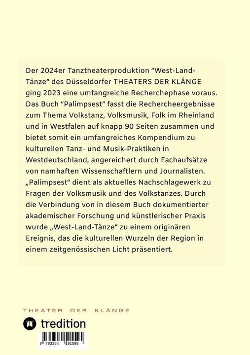 Produktbild Palimpsest (Deutsch, Elena Philipp, Gisela Fischer, Markus Schrenk, Katharina Kleinschmidt, Franz Josef Krafeld, Jörg U. Lensing, 2024)