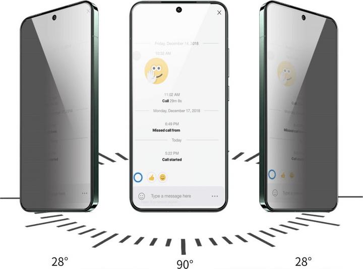 Produktbild Enkay Galaxy A55 - 2 Stk. Panzerglas Display Privacy Anti-Spy (2 Stück, Samsung Galaxy A55)