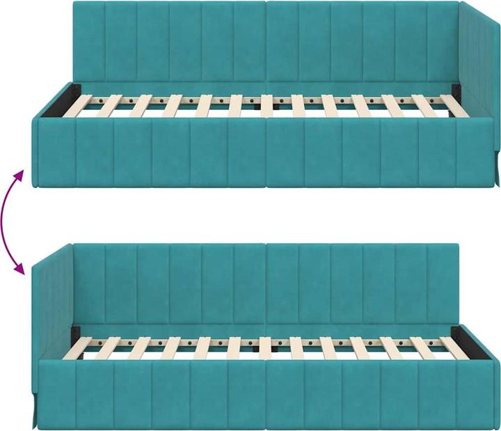 Image du produit vidaXL Eckbettgestell (100 x 200 cm)