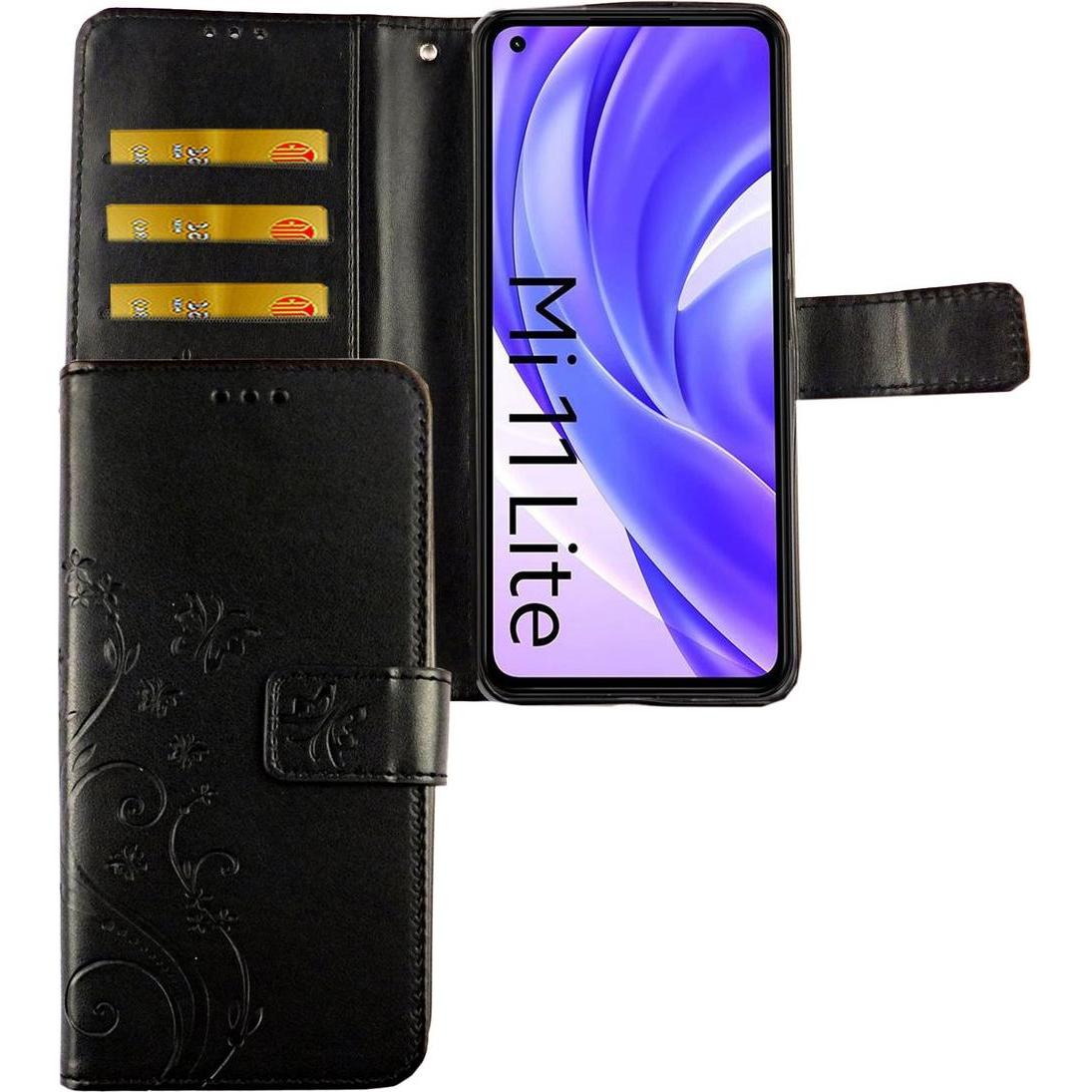 Thumbnail - König Design Handyhülle für Xiaomi Mi 11 Lite Case Cover Schutztasche Schutzhülle Bookstyle (Xiaomi Mi 11 Lite), Smartph...
