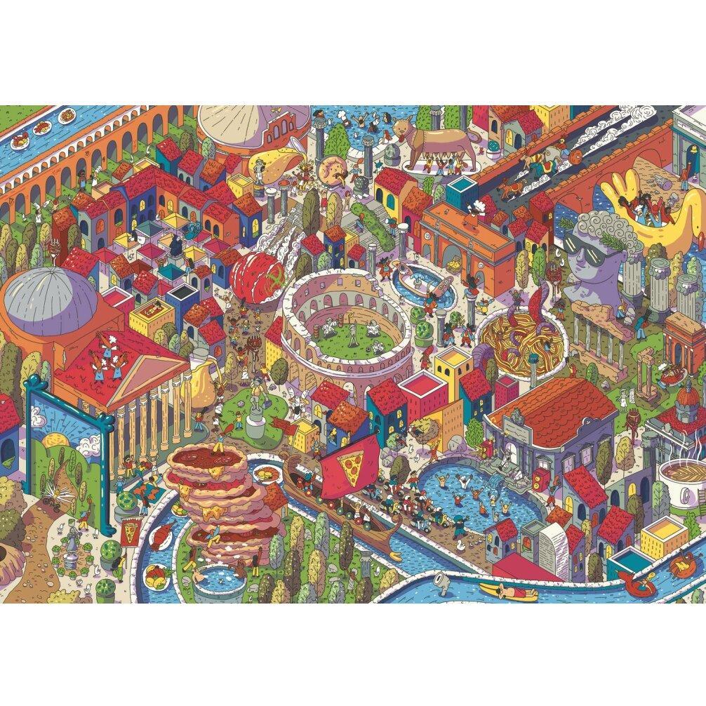 Thumbnail - Trefl UFT Eye Spy Puzzle - Imaginary Cities: Rom, Italien (1000 Teile)