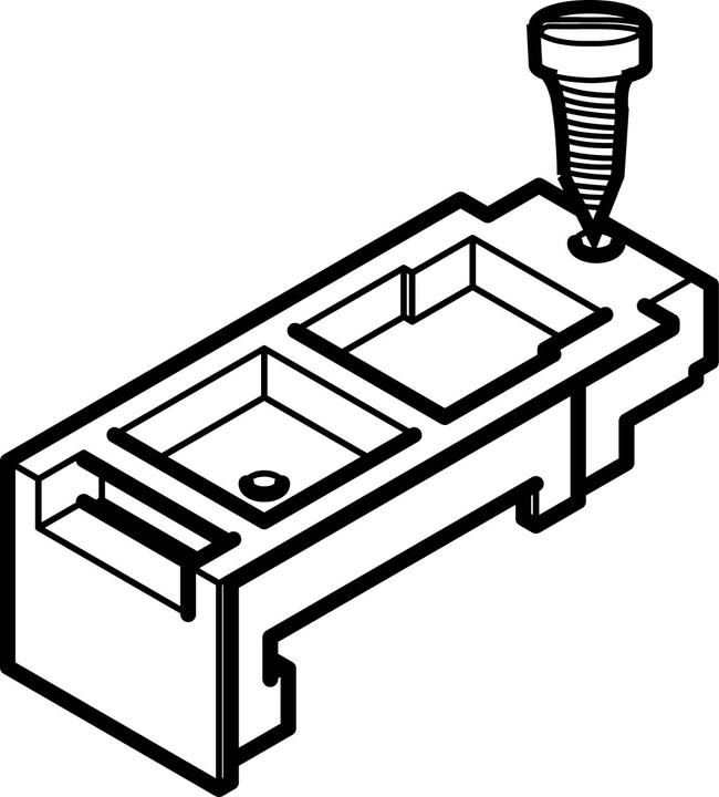 Produktbild ABN Gerätetragschiene mit Befestigungs-Schrauben ESPRO
