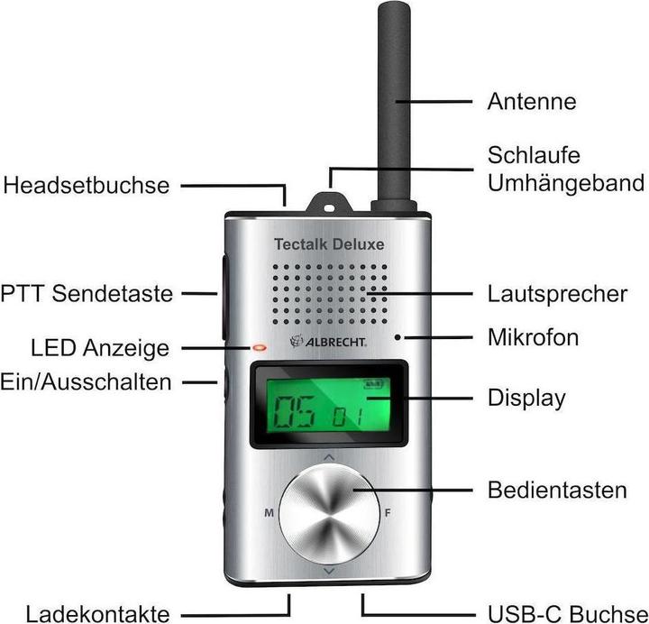 Produktbild Albrecht Funkgeräte-Set Tectalk Deluxe 2er-Set (10 km)