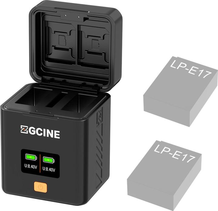 Actual product image ZGCine Charging Case For LP-E17 Battery (Camera battery charger)