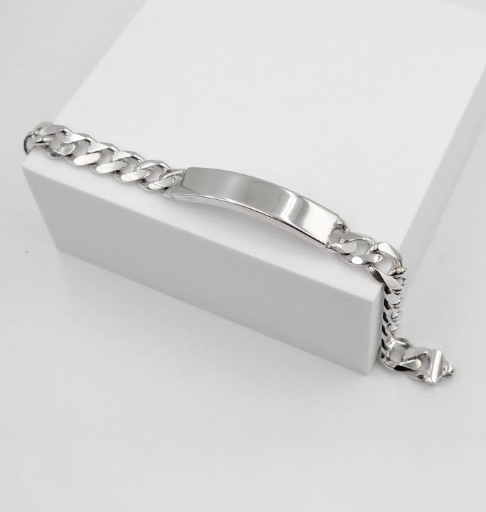 Immagine prodotto Muau Bracciale con badge (19 cm, Argento 925)