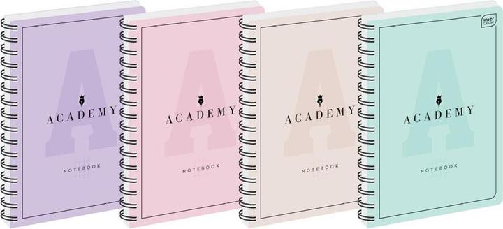 Interdruk Druckkoliozetas B5/100K Academy Pastellraster (5 Stück) (B5, Kariert, Weicher Einband)