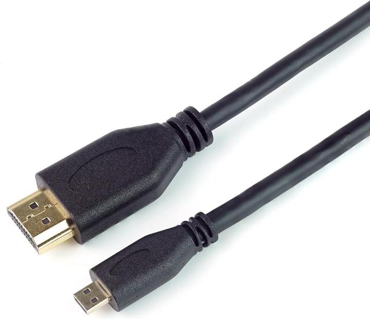 Image du produit Goobay Series 2.0 High Speed Micro Câble HDMI™ avec Ethernet (4K/60Hz), 1,5 m, noir (1.50 m)