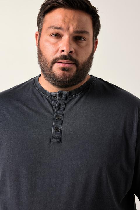 Produktbild Men+ Henley, Halbarm, Ausschnitt mit Knopfleiste, Vintage Look (XL)