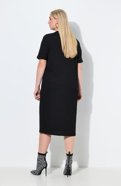 Produktbild Ulla Popken Midikleid, Struktur, Rundhals, Oversized, Halbarm (62)