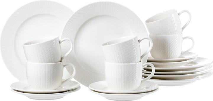 Actual product image Ritzenhoff & Breker Kaffeeset Saphir 18-tlg., Geschirr-Set, Porzellan, Weiss, 436525 (18 pcs.)