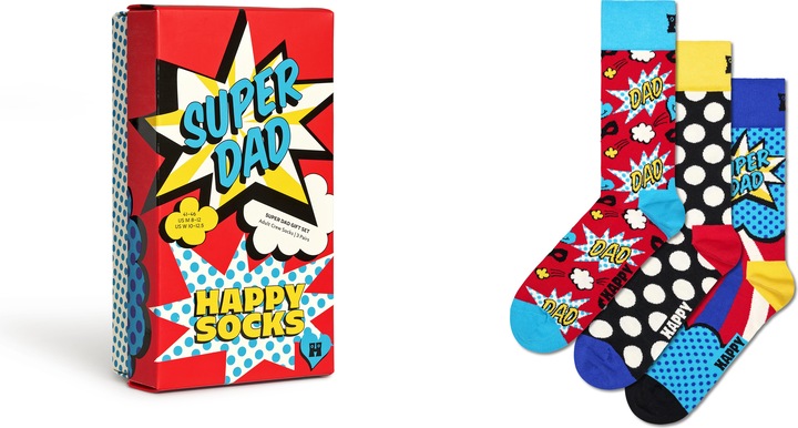 Actual product image Happy Socks Father's Day Gift Set (pack of 3, 41 - 46)