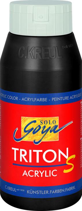 Produktbild Magni KREUL 17312 - Solo Goya Triton S Acrylfarbe schwarz, 750 ml Flasche, schnell trocknend mit Glanzeffe (Schwarz, 750 ml)