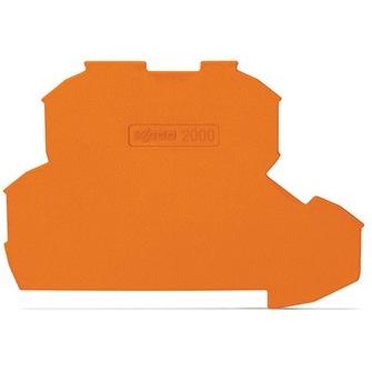 Wago Abschl/Zwischenplatte Serie 2000 rastb 2000-2292, Elektronikzubehör + Gehäuse, Orange