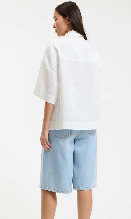 Immagine prodotto La Redoute Collections Leinenhemd mit weiten Ärmeln und Ellenbogen Signature (XL)