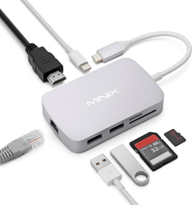 Minix NEO-C-GGR (USB-C, 7 ports)