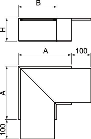Actual product image OBO Bettermann Flat angle (3.60 cm)