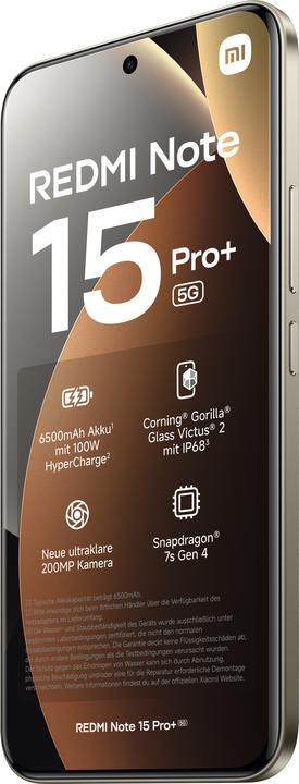 Actual product image Xiaomi Redmi Note 15 Pro + (256 GB, Brown, Mocha Brown, 6.83", 5G)