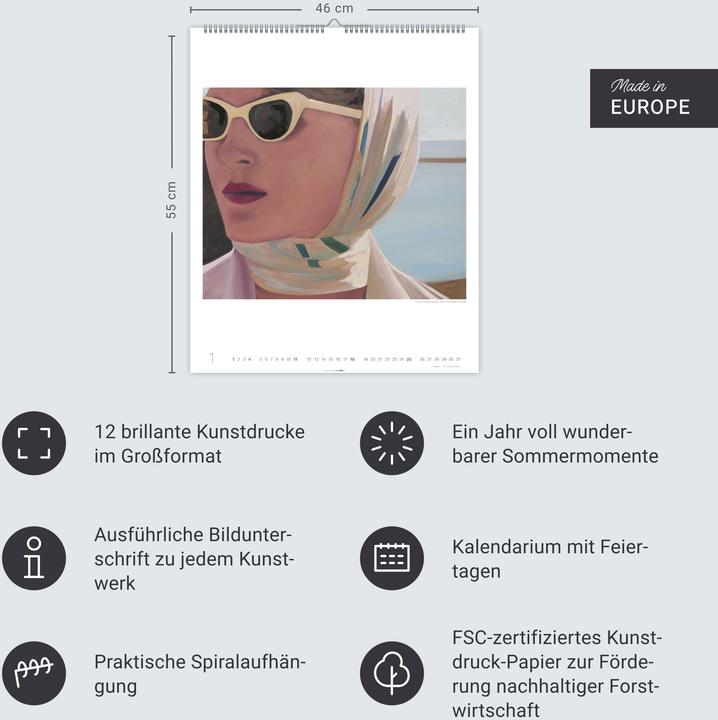 Produktbild Summertime - T.S.Harris Kalender 2026 (46 x 55 cm)