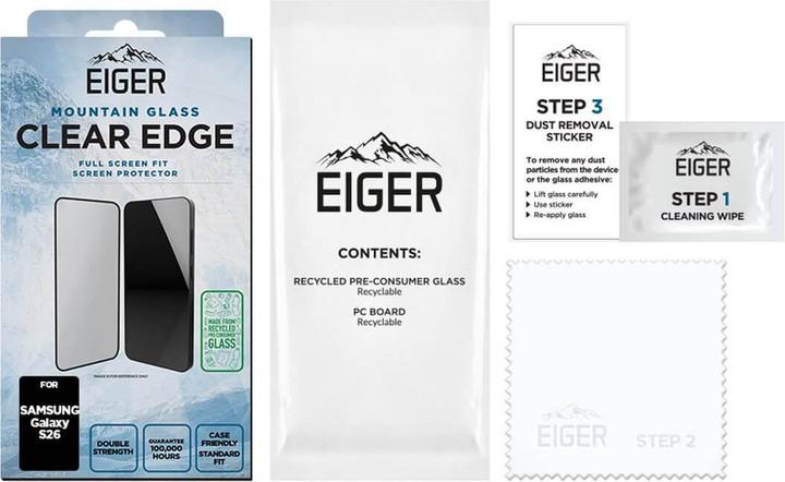 Produktbild Eiger Mountain Glass Clear Edge (1 Stk., Samsung Galaxy S26)