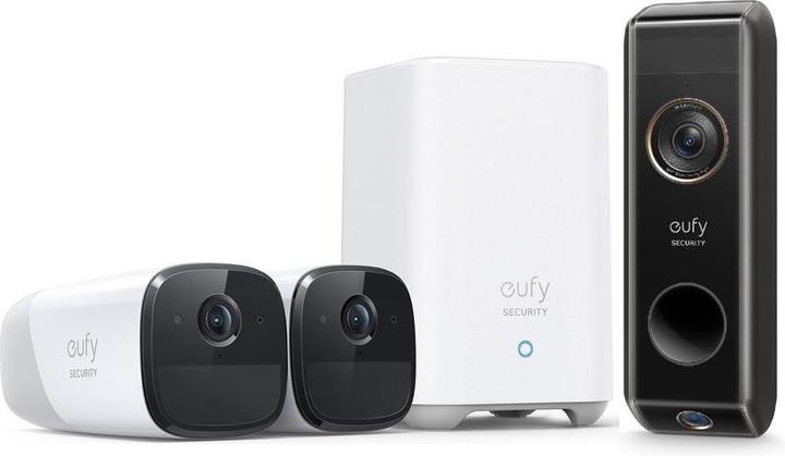 Produktbild eufy eufyCam 2C Pro 2er Pack + Video-Türklingel S330 (2048 x 1080 Pixel)