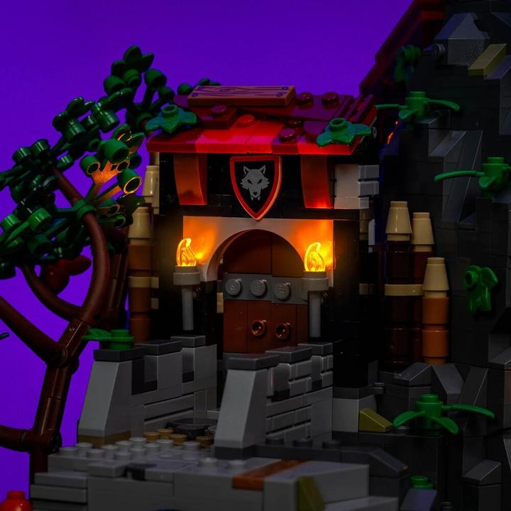 Produktbild Light my bricks LMB 2.0 LED Licht Set für LEGO® BrickLink 910057 Ganovenversteck im Wald