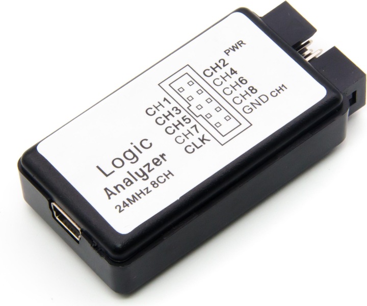 Actual product image Purecrea USB Logic Analyzer 8 Channel 24MHz