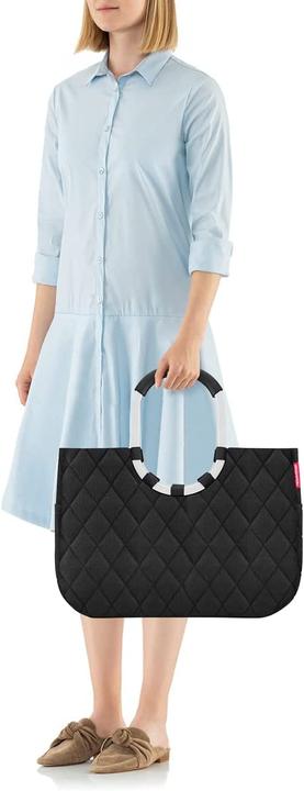 Produktbild reisenthel Einkaufskorb Loopshopper L Rhombus Schwarz