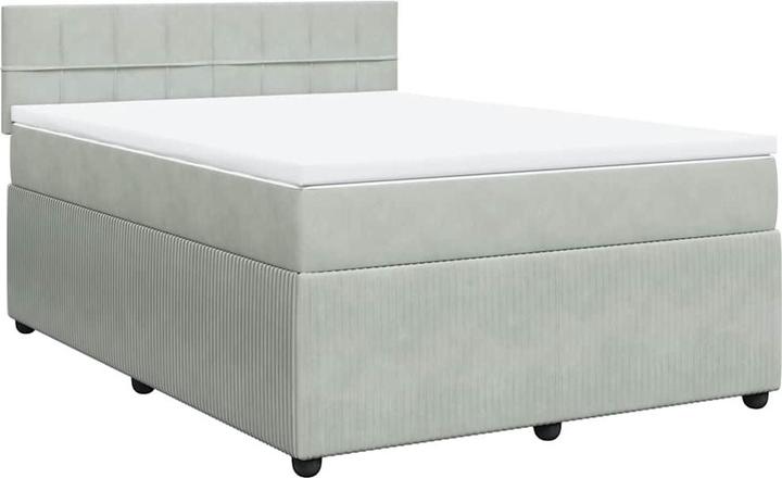 Produktbild VidaXL Bo x springbett mit Matratze 160 x 200 cm Samt (160 x 200 cm)