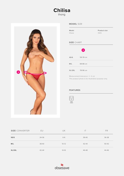 Immagine prodotto Obsessive Stringa Chilisa (L, M)