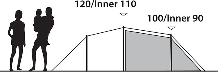 Actual product image Outwell Earth 3 Plus (Tunnel tent, 5.60 kg, 3 persons)