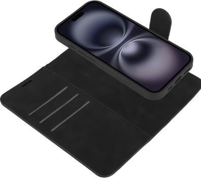 Produktbild Just in Case Herausnehmbare PU-Leder Book Hülle Schwarz Apple iPhone 17 (Apple iPhone 17)