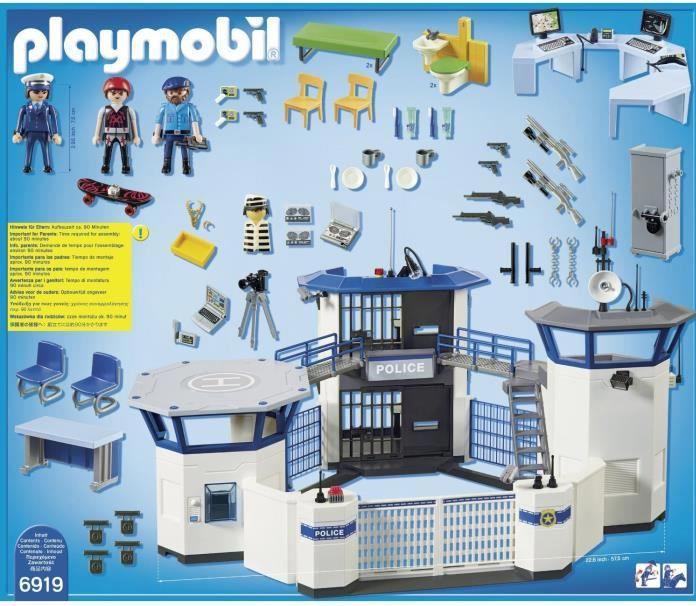 Actual product image Playmobil Intl. police command center with prison (6919, Playmobil City Action)