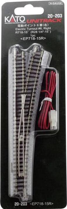 Image du produit Kato N Voie unitaire 7078201 Aiguillage, ele (Voie N)