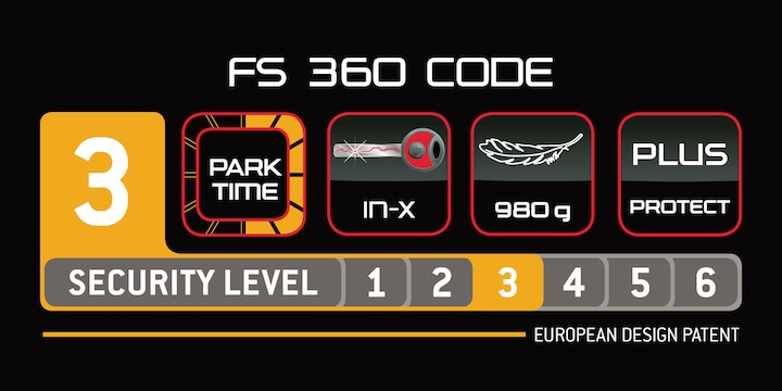 Actual product image Trelock FS 360 Code folding lock (75 cm)