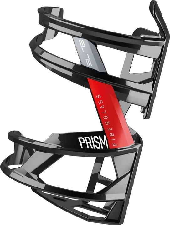 Actual product image Elite Bottle cage Prism black/red glossy