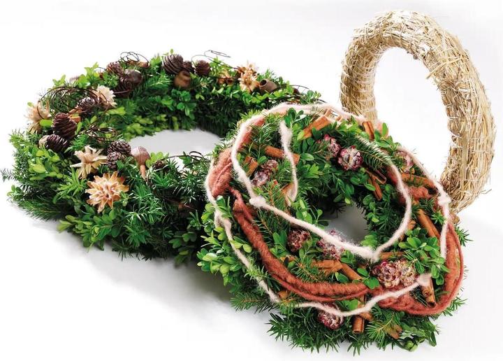 Produktbild Opiflor Strohkranz 30 x 4 cm, 1 Stück, Kranz Art: Stroh (4 cm, 30 cm)