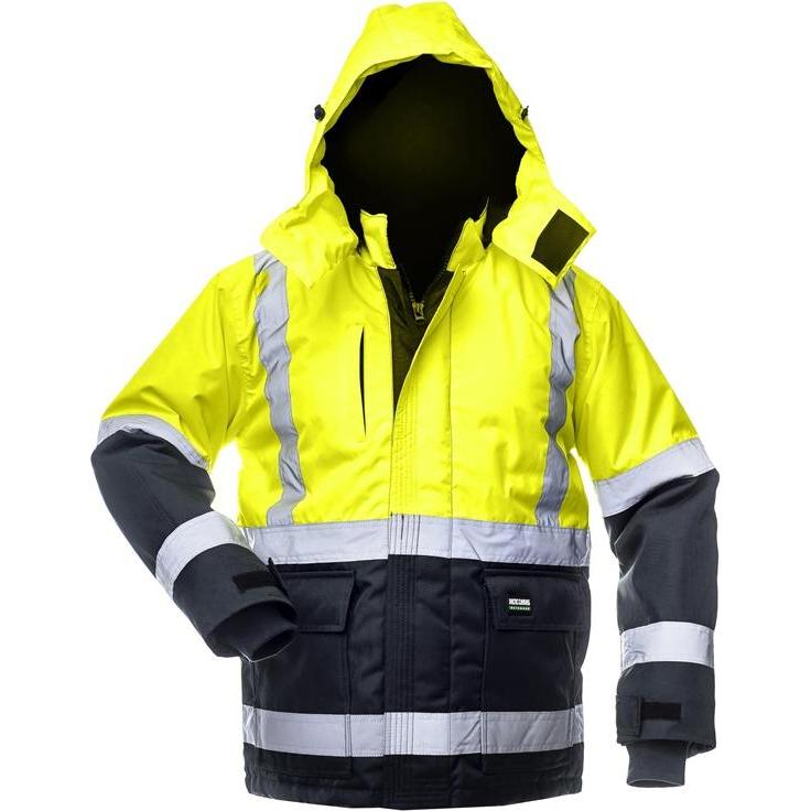 B-Safety, Giacca da lavoro, Giacca CANVAS HI-VIS FB-8946 giallo, blu, XL (XL)