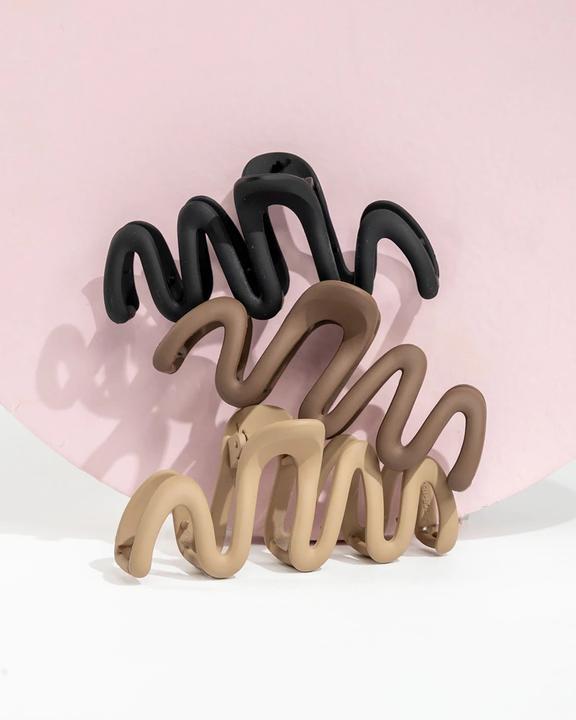 Actual product image Brush Works Wave Claw Clips (3 pcs.)
